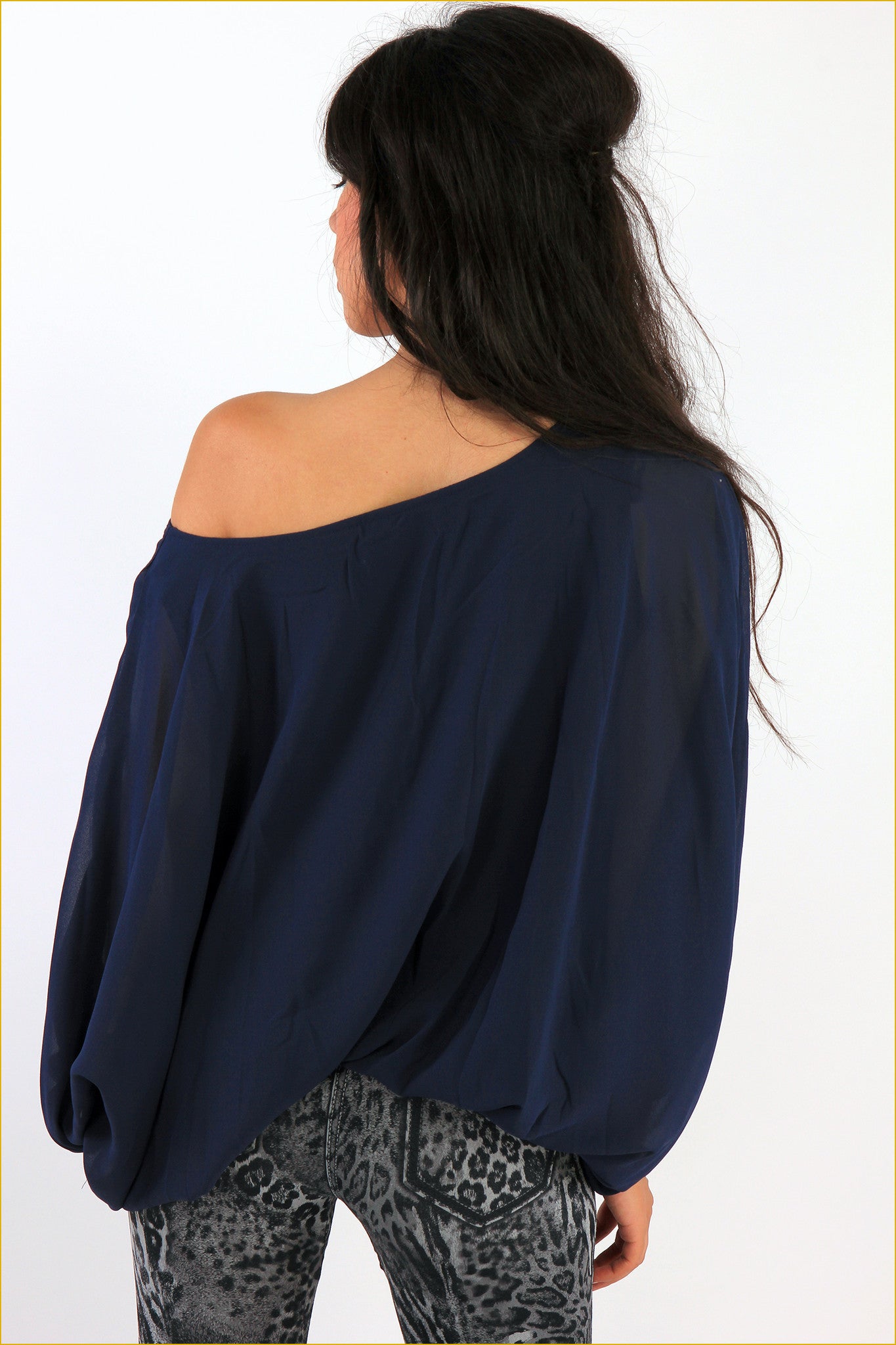 Star Batwing Sleeve Blouse