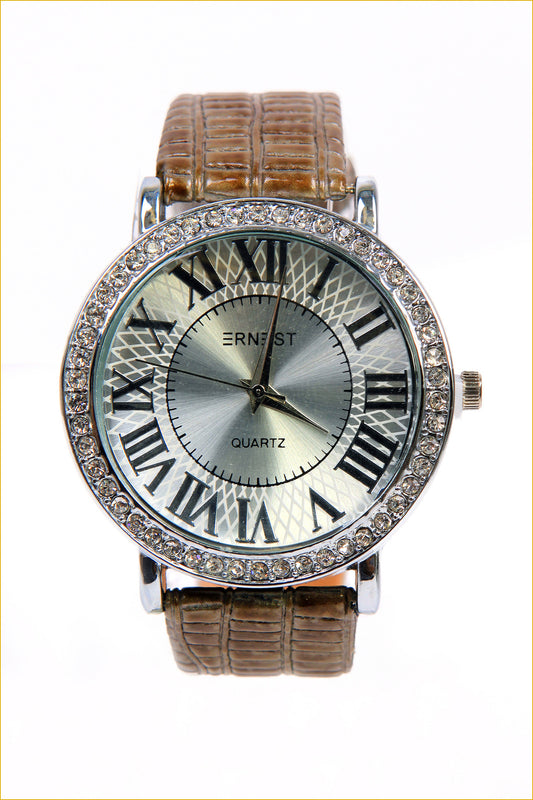 Diamanté  Analogue Strap Watch