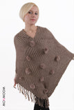 Rivera Tassel Knit Poncho