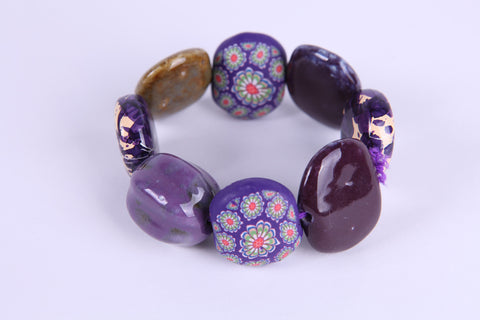 Woow Purple Bead Bracelet