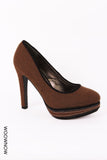 Madison Smart Felt Heeled Court Shoes