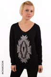 Aztec Dream Hi-Lo Hem Knit Jumper