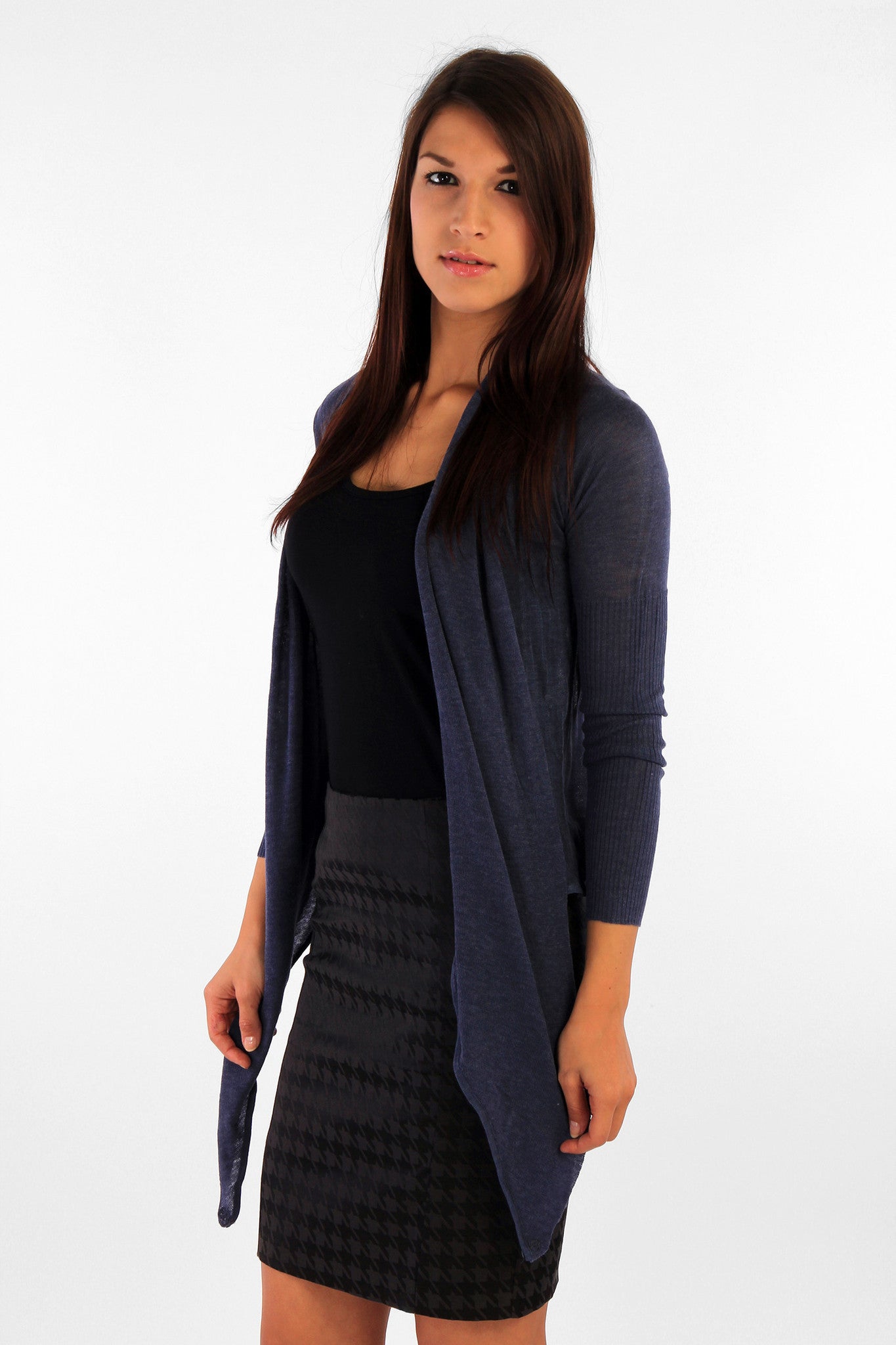 Waterfall Hem Cardigan