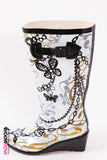 Wedge Heel Wellington Boots