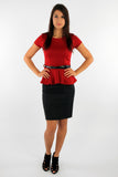 Peplum Office Top