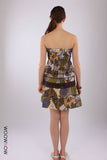 Summer Print Bandeau Dress