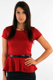 Peplum Office Top