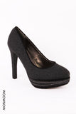 Madison Smart Felt Heeled Court Shoes