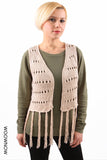 Hippy Twiggy Tassel Knit Gilet