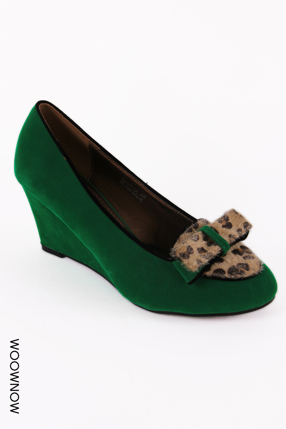 Jane Suede Bow Wedge Shoes