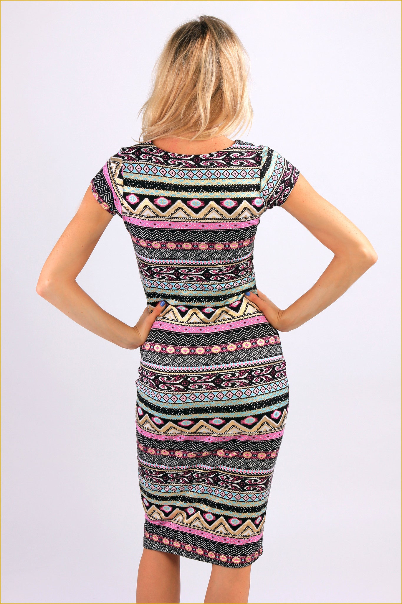 Trendy Navaho  Midi Dress