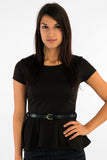 Peplum Office Top