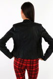 Leather Look Biker Jacket