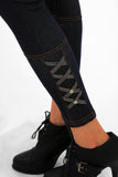 Cross Detail Jeggings