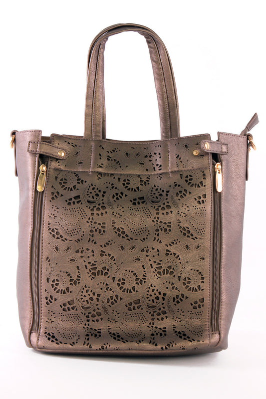 Lace Insert Tote Bag and Case