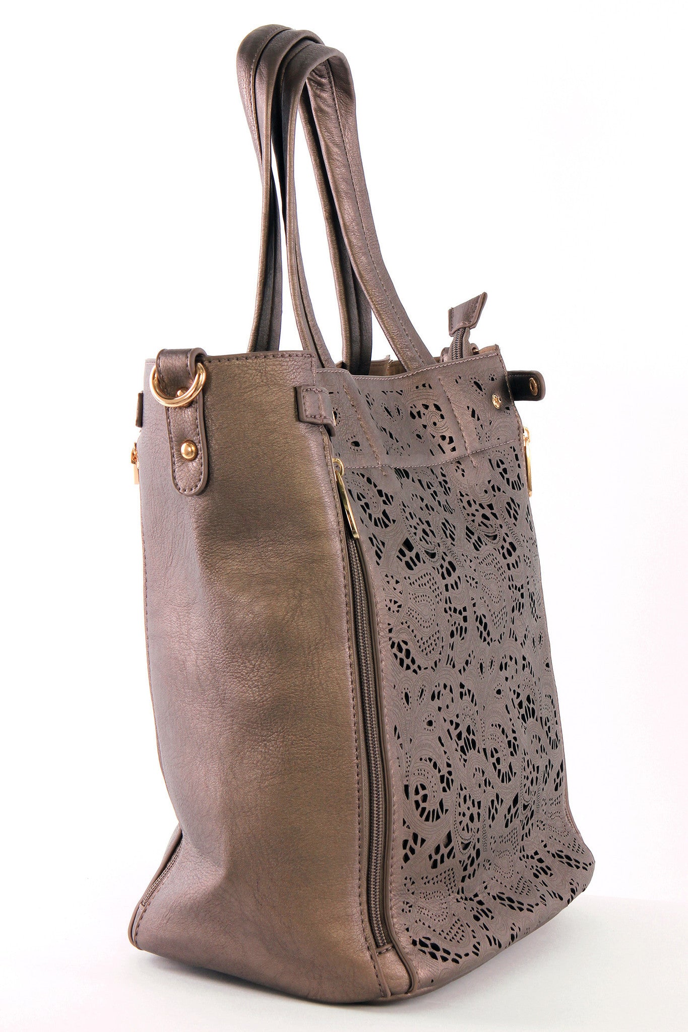 Lace Insert Tote Bag and Case