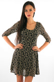 Paisley Lace Skater Dress