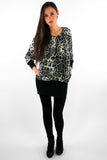 Longline Leopard Jumper