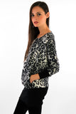 Longline Leopard Jumper