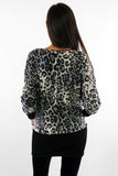 Longline Leopard Jumper