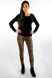 Animal Print Thermal Leggings