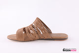 Slashed Slipper Style Sandal