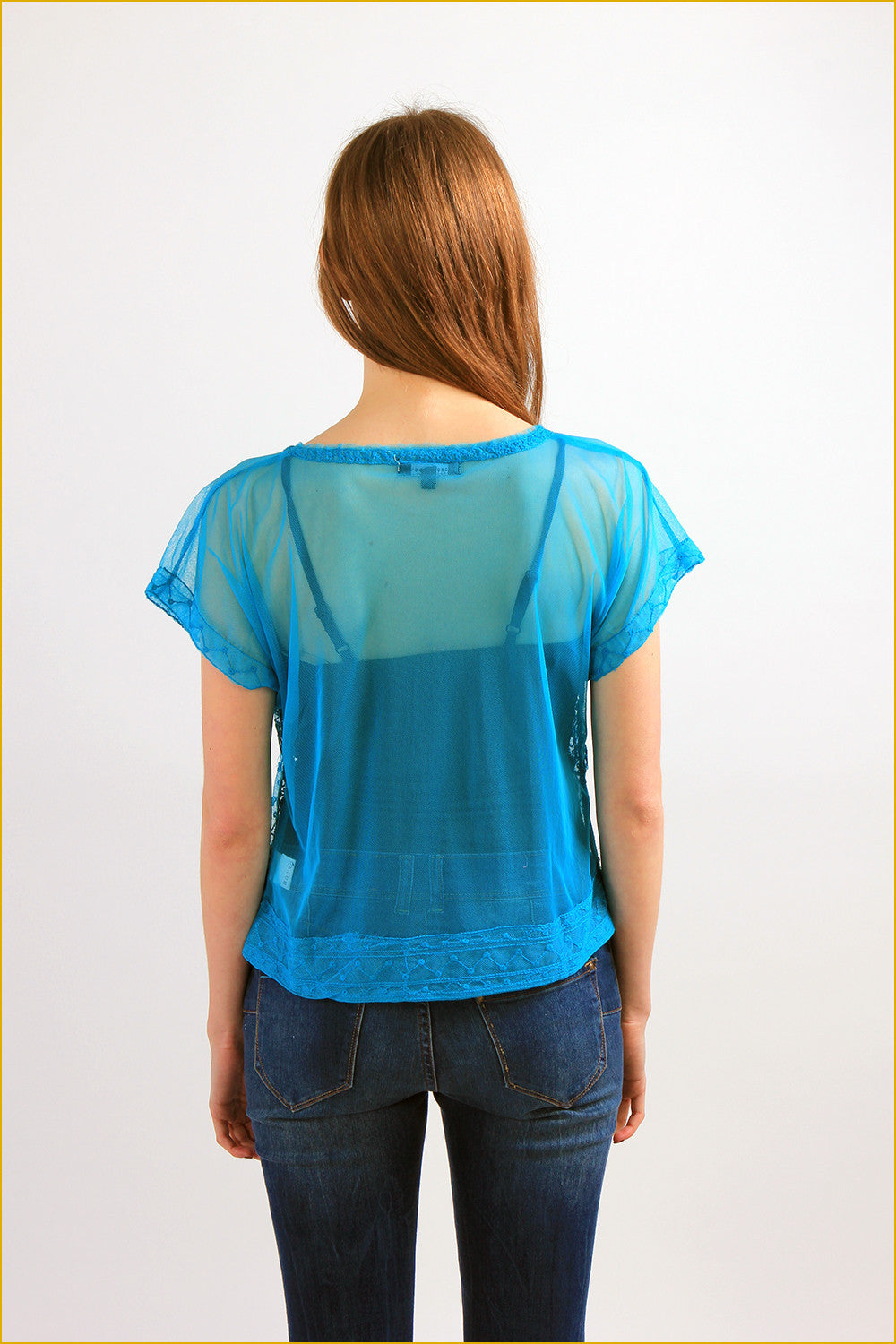 Embroider Sheer Top
