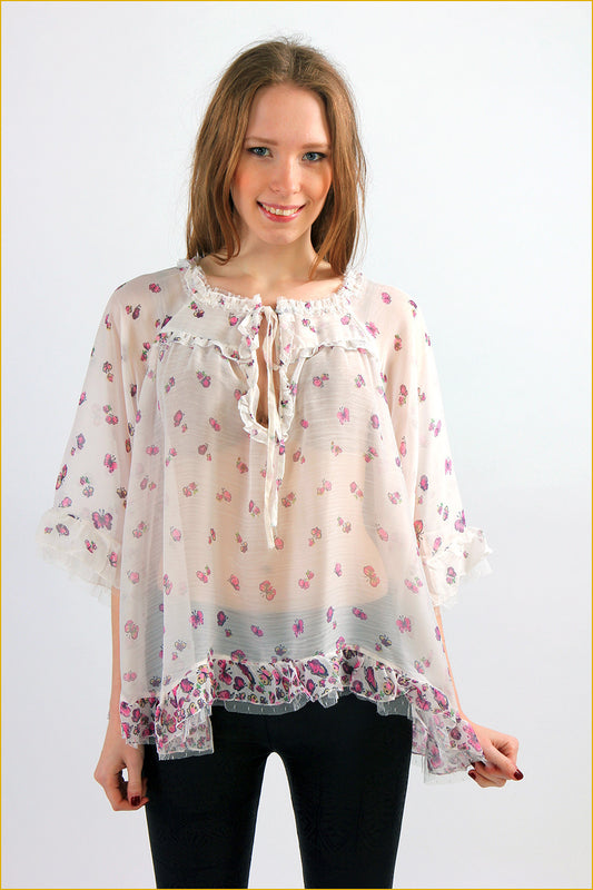 Floral Print Relaxed Top