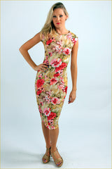 Floral Print Midi Dress