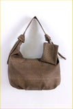 Mock Snake Skin Hobo Bag