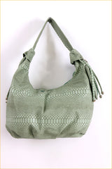 Mock Snake Skin Hobo Bag