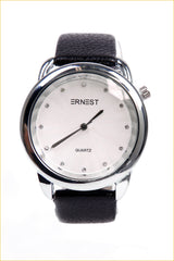 Round Face Analogue Strap Watch