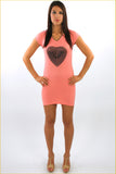 Sweet Heart Fine Knit Mini Dress