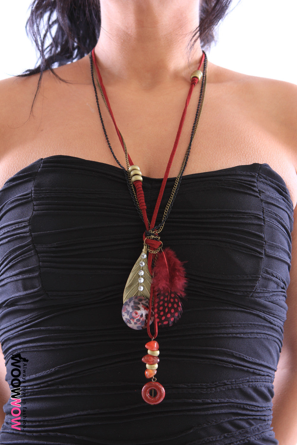 Feather Detail Necklace