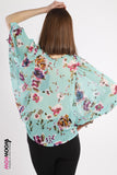 Sheer Flower Blouse