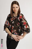 Sheer Flower Blouse