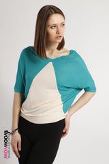 Kimono Sleeves Contrast Jumper