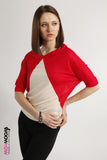 Kimono Sleeves Contrast Jumper