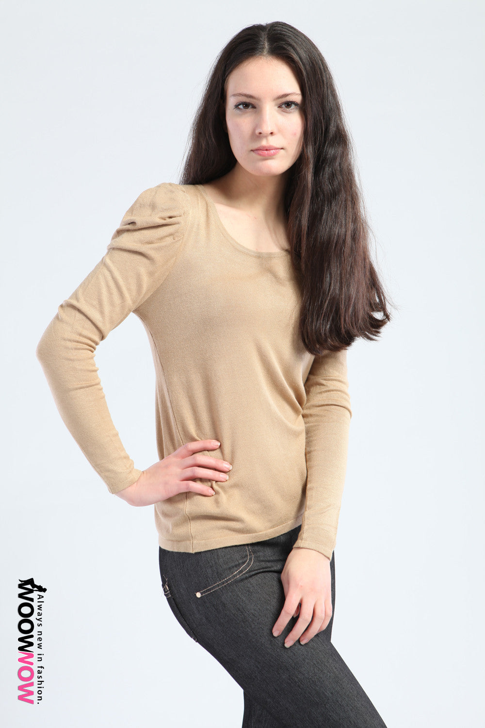 Rouched Sleeves Top